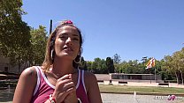 GERMAN SCOUT - SPANISH JOGGER GIRL PICKUP AND FUCK FOR CASH AT STREET CASTING
