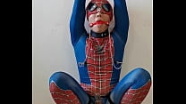 Spiderman Bound forced orgasm